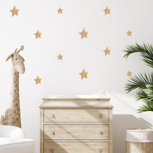 Safari Stars Individual Wall Art Sticker A4 Pack